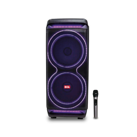 Parlante Bluetooth Karaoke Blik Ultrabass15 40.000W PMPO con Micrófono