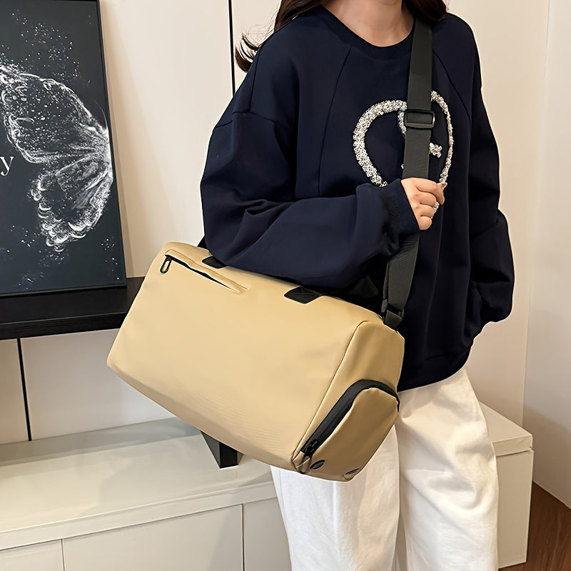 Bolso Deportivo Negro con Compartimento para Zapatos – Resistente y Ergonómico para Entrenamiento y Viajes