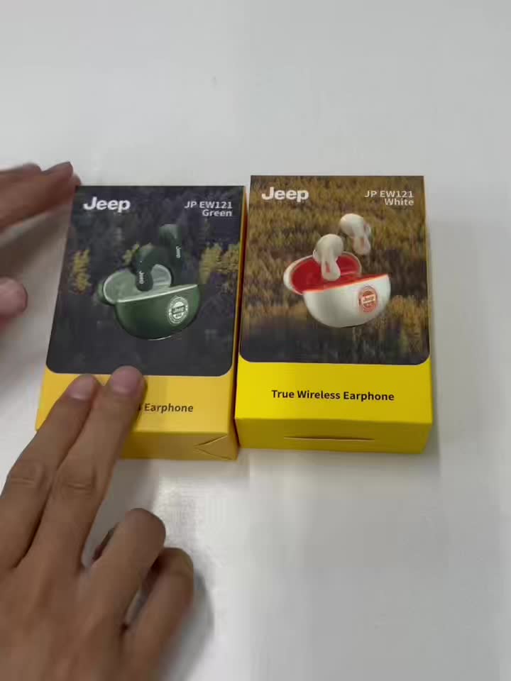 Jeep EW121 TWS | Audífonos Bluetooth con Control Táctil, Sonido HD y Estuche de Carga USB-C – Ideales para Gaming y Música
