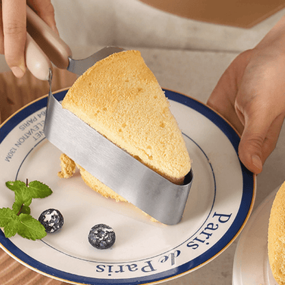Cortador y Clip para Pastel de Acero Inoxidable – Presentación Minimalista, 27 cm