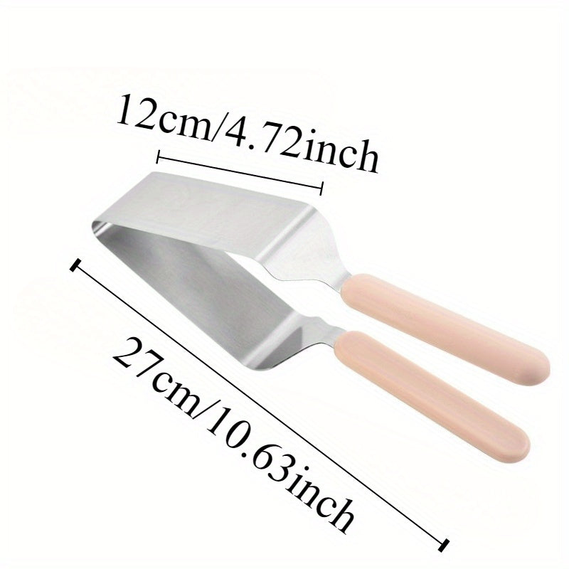 Cortador y Clip para Pastel de Acero Inoxidable – Presentación Minimalista, 27 cm