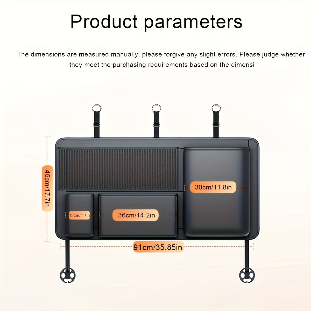 Organizador Grande para Maletero de Auto – F Series, Multifuncional, en Cuero PU