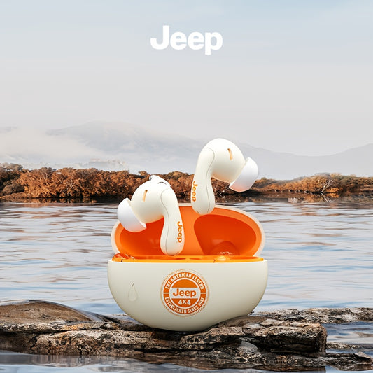 Jeep EW121 TWS | Audífonos Bluetooth con Control Táctil, Sonido HD y Estuche de Carga USB-C – Ideales para Gaming y Música