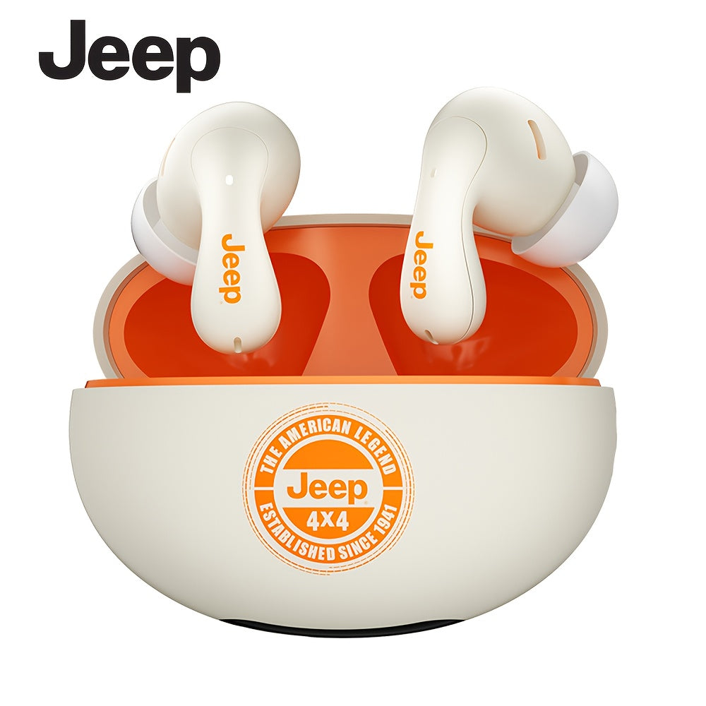 Jeep EW121 TWS | Audífonos Bluetooth con Control Táctil, Sonido HD y Estuche de Carga USB-C – Ideales para Gaming y Música