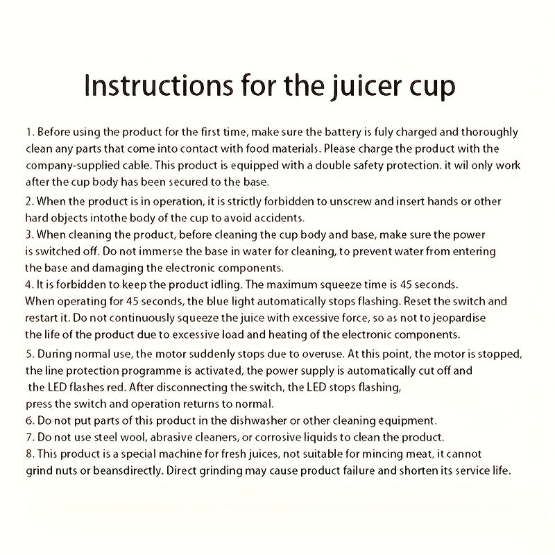 🥤 Licuadora Portátil 2 en 1 Recargable – Vaso Compacto de Grado Alimenticio con 6 Cuchillas de Acero Inoxidable y Carga USB