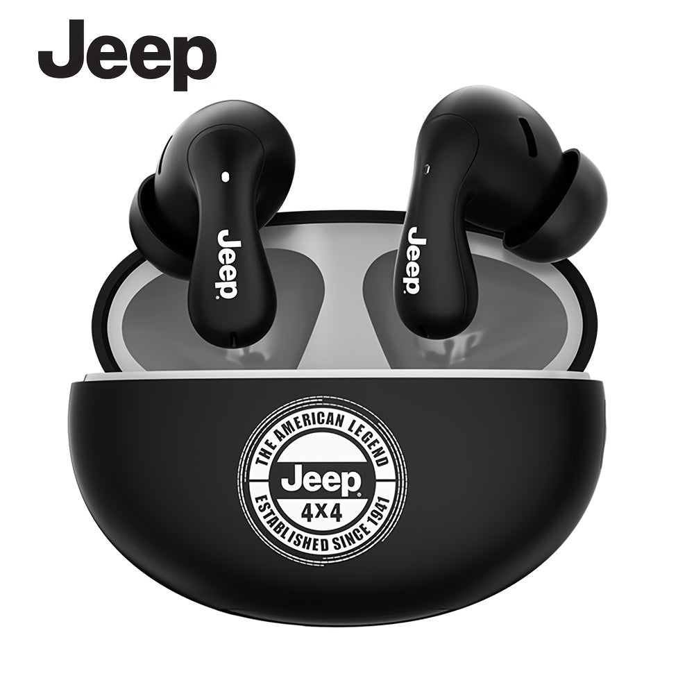 Jeep EW121 TWS | Audífonos Bluetooth con Control Táctil, Sonido HD y Estuche de Carga USB-C – Ideales para Gaming y Música