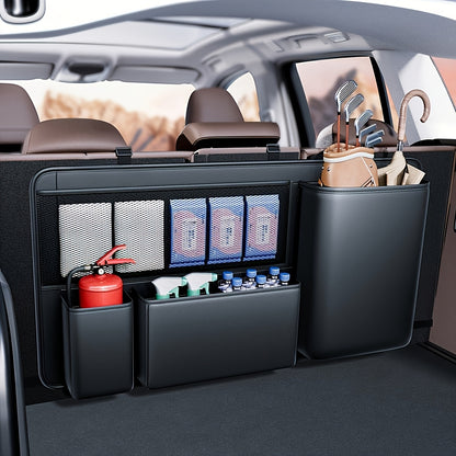 Organizador Grande para Maletero de Auto – F Series, Multifuncional, en Cuero PU