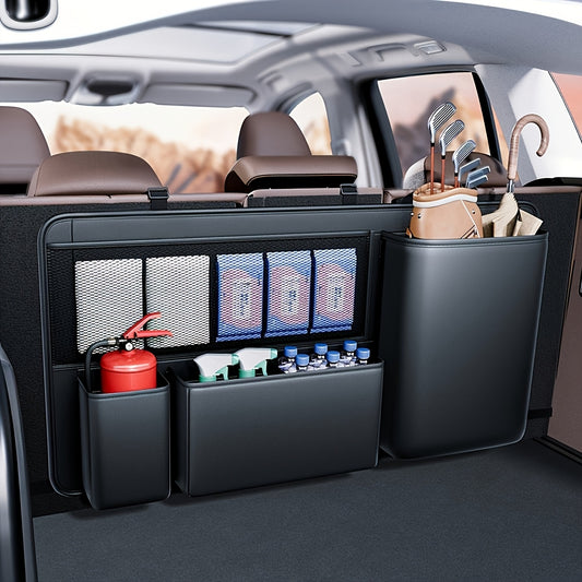 Organizador Grande para Maletero de Auto – F Series, Multifuncional, en Cuero PU