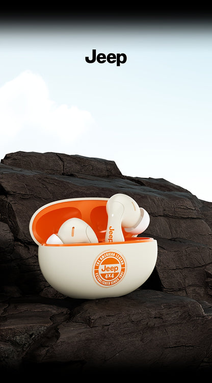 Jeep EW121 TWS | Audífonos Bluetooth con Control Táctil, Sonido HD y Estuche de Carga USB-C – Ideales para Gaming y Música