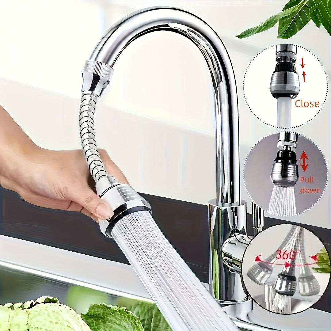 Rociador Extensible para Grifo de Cocina – Rotación 360°, Ahorro de Agua y Diseño Antisalpicaduras