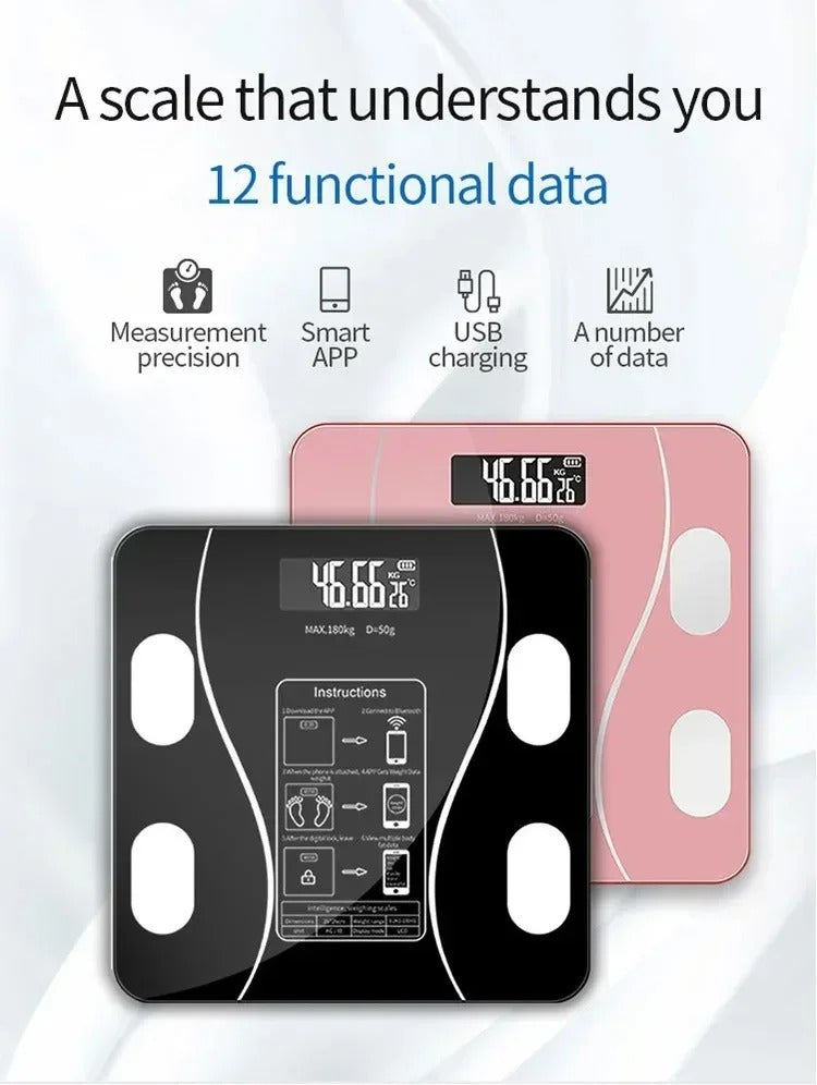 FitTrack Balance™ | Báscula Inteligente Digital Bluetooth con Análisis Corporal Completo