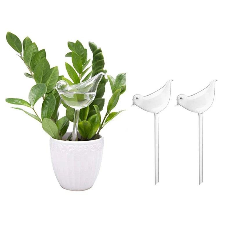 Bombilla Automática de Riego para Plantas – Diseño Fantasía en Forma de Pájaro