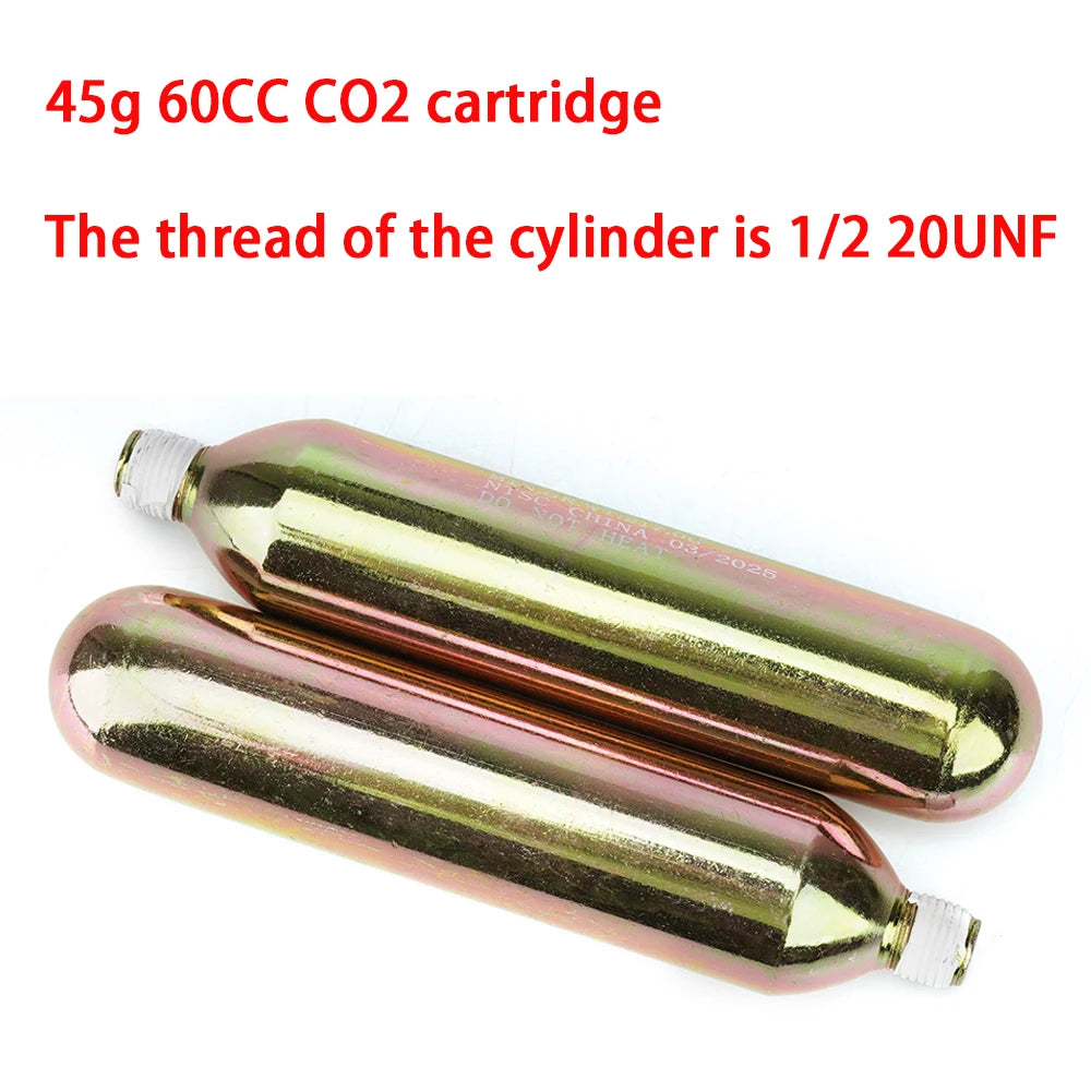 Cartucho de CO₂ 60cc para Chaleco Airbag HEROBIKER