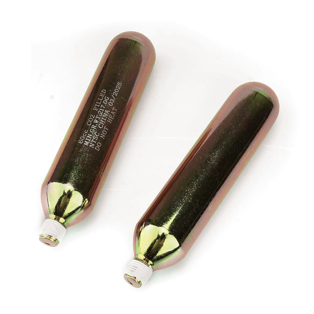 Cartucho de CO₂ 60cc para Chaleco Airbag HEROBIKER