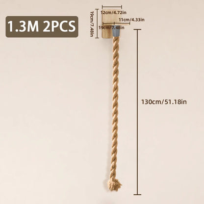 Torre de Escalada de Pared para Gatos – Árbol de Cuerda de Sisal Montado en la Pared