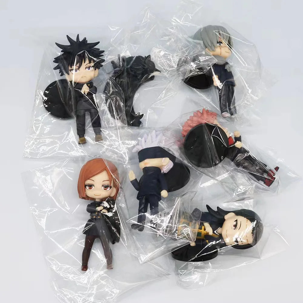 Figura Anime Jujutsu Kaisen – Satoru Gojo, Itadori Yuji, Megumi & Nobara  Modelo de Acción en PVC | Coleccionable | Regalo Ideal para Fans