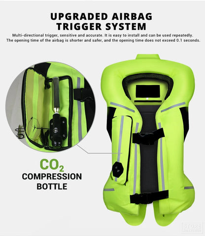Chaleco Protector con Airbag para Moto – Estilo, Seguridad y Confianza al Conducir