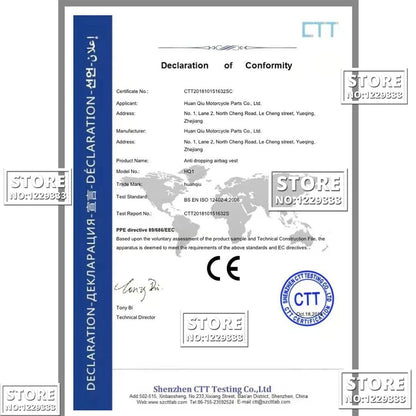 Chaleco Protector con Airbag para Moto – Estilo, Seguridad y Confianza al Conducir