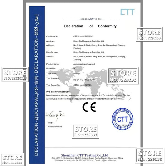 Chaleco Protector con Airbag para Moto – Estilo, Seguridad y Confianza al Conducir