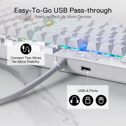 REDRAGON K550 RGB Yama | Teclado Mecánico Gamer con 12 Teclas Macro y Reposamuñecas Ergonómico