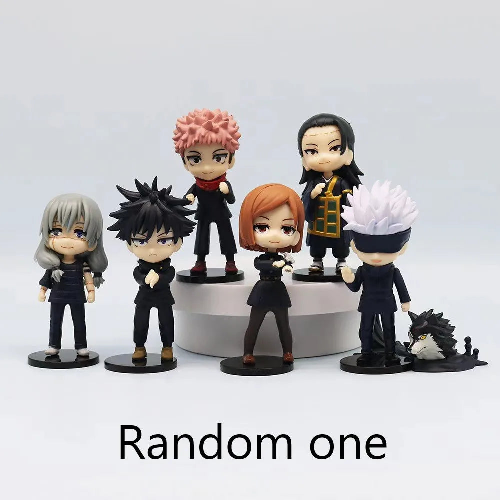 Figura Anime Jujutsu Kaisen – Satoru Gojo, Itadori Yuji, Megumi & Nobara  Modelo de Acción en PVC | Coleccionable | Regalo Ideal para Fans