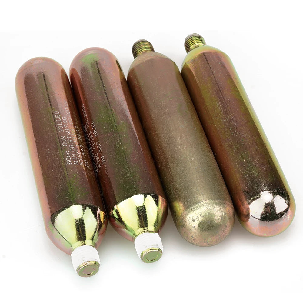 Cartucho de CO₂ 60cc para Chaleco Airbag HEROBIKER