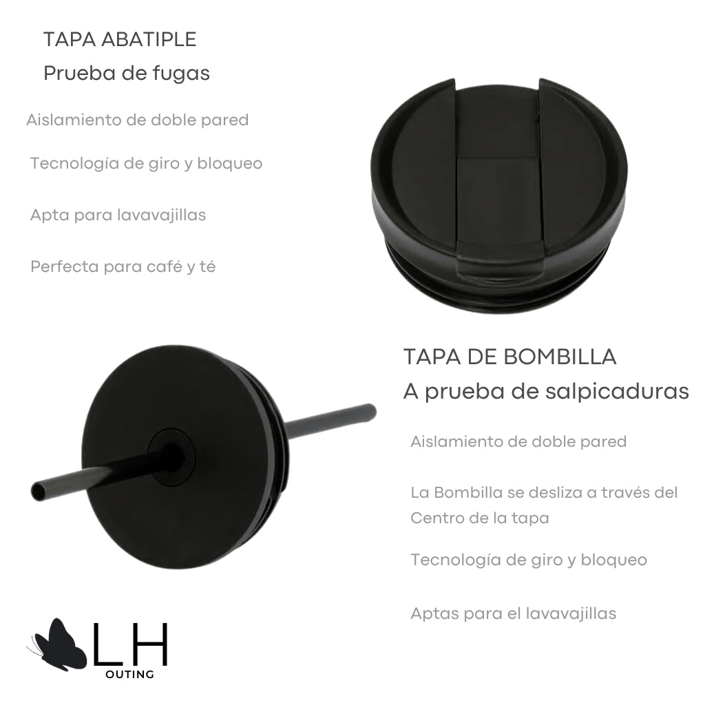 Vaso Térmico Premium 700ml Acero Inoxidable | Mantiene Frío 24H y Calor 12H
