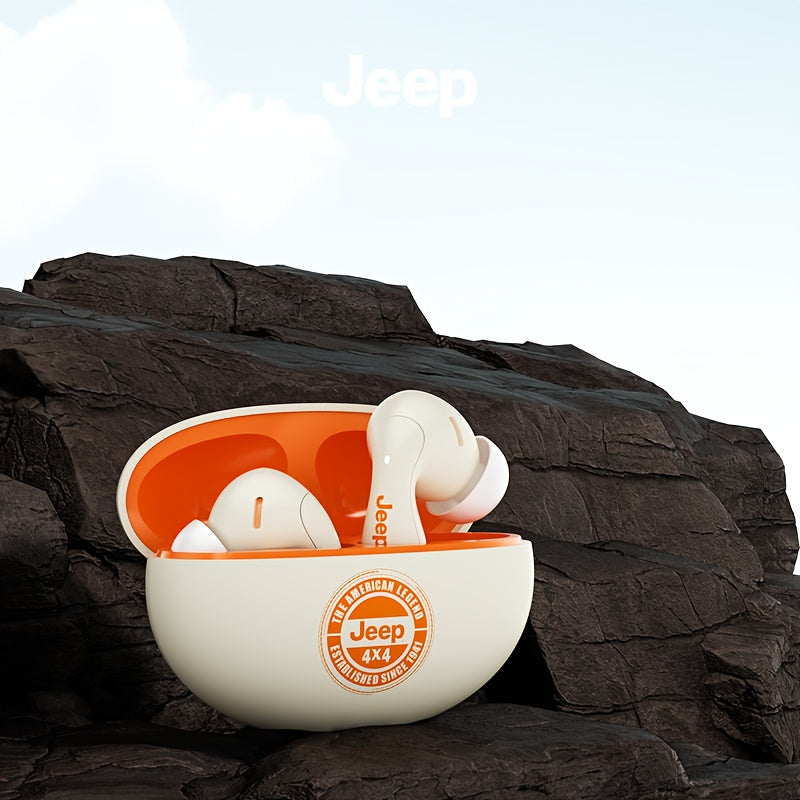 Jeep EW121 TWS | Audífonos Bluetooth con Control Táctil, Sonido HD y Estuche de Carga USB-C – Ideales para Gaming y Música