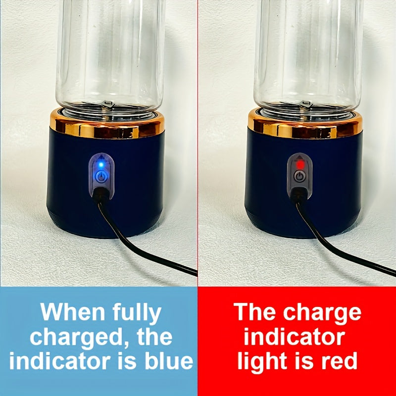 🥤 Licuadora Portátil 2 en 1 Recargable – Vaso Compacto de Grado Alimenticio con 6 Cuchillas de Acero Inoxidable y Carga USB