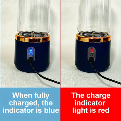 🥤 Licuadora Portátil 2 en 1 Recargable – Vaso Compacto de Grado Alimenticio con 6 Cuchillas de Acero Inoxidable y Carga USB