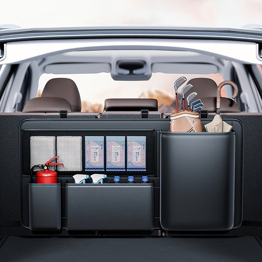 Organizador Grande para Maletero de Auto – F Series, Multifuncional, en Cuero PU