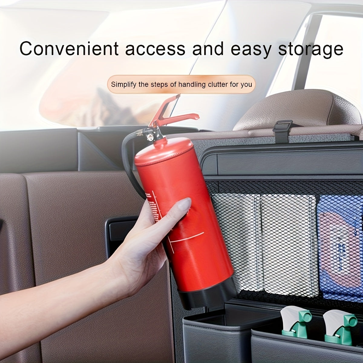 Organizador Grande para Maletero de Auto – F Series, Multifuncional, en Cuero PU