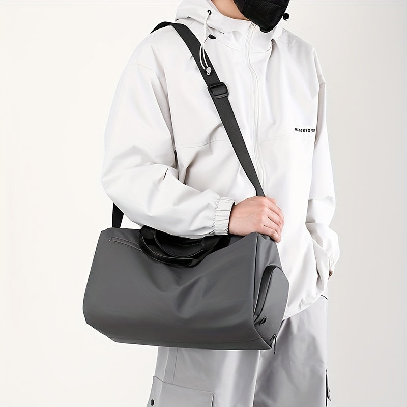 Bolso Deportivo Negro con Compartimento para Zapatos – Resistente y Ergonómico para Entrenamiento y Viajes