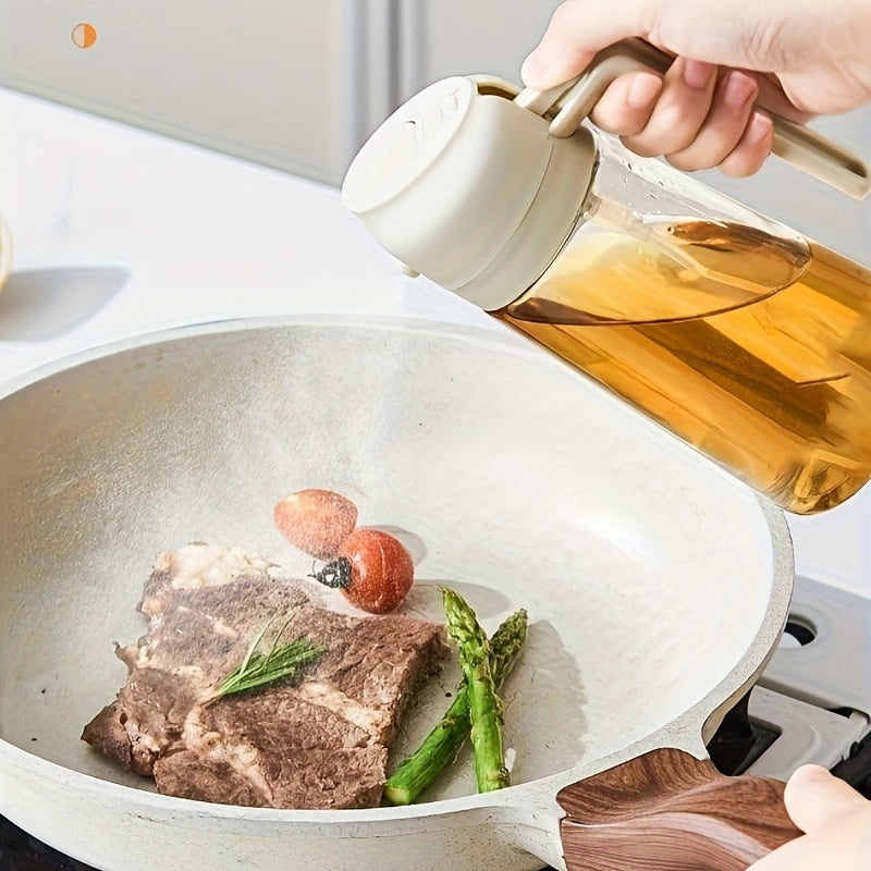 Botella Spray Pulverizador de Aceite – Gran Capacidad, Dos en Uno, Precisión y Antigoteo