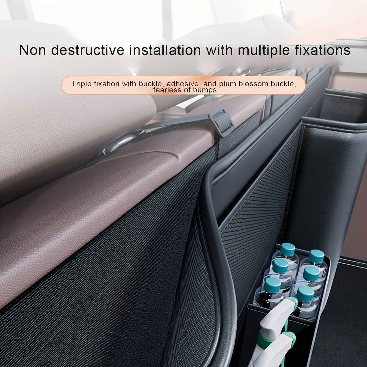 Organizador Grande para Maletero de Auto – F Series, Multifuncional, en Cuero PU