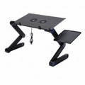 Mesa Notebook Ajustable Multifuncional con Ventiladores USB | Soporte Ergonómico Plegable