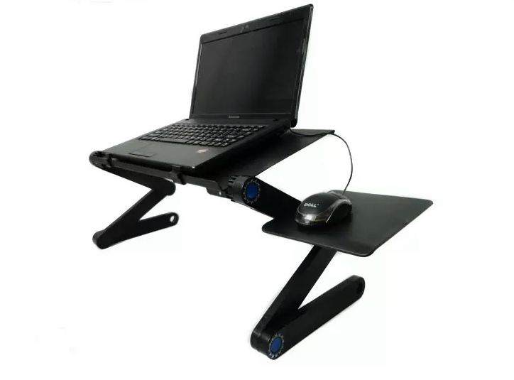 Mesa Notebook Ajustable Multifuncional con Ventiladores USB | Soporte Ergonómico Plegable