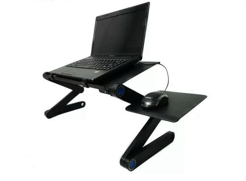 Mesa Notebook Ajustable Multifuncional con Ventiladores USB | Soporte Ergonómico Plegable